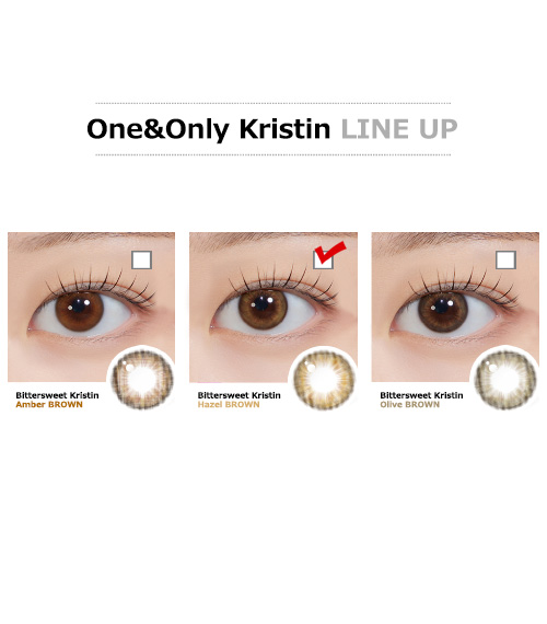 [1-Month] Bittersweet Kristin Silicone Hazel Brown (2pcs)・HapaKristin5