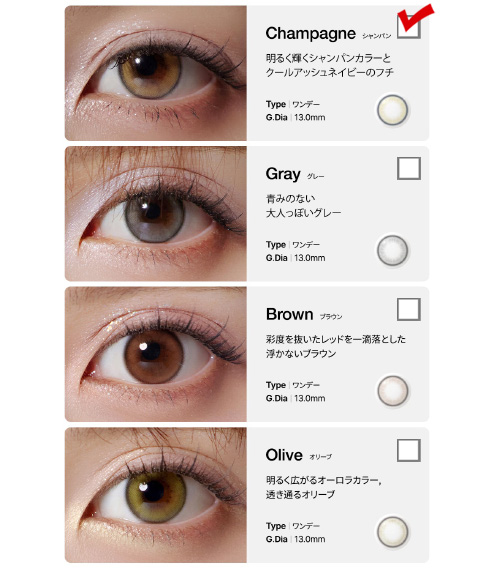 [1-Day] Cosmo Kristin Champagne (10pcs)・HapaKristin5