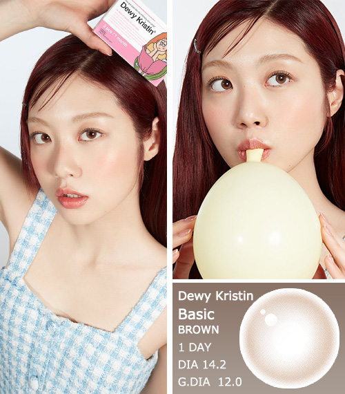 [1-Month] Dewy Kristin Basic Brown (10pcs)・HapaKristin3