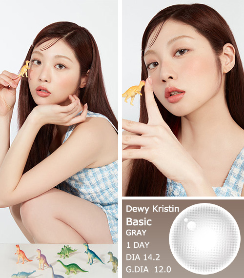 [1-Month] Dewy Kristin Basic Gray (10pcs)・HapaKristin3
