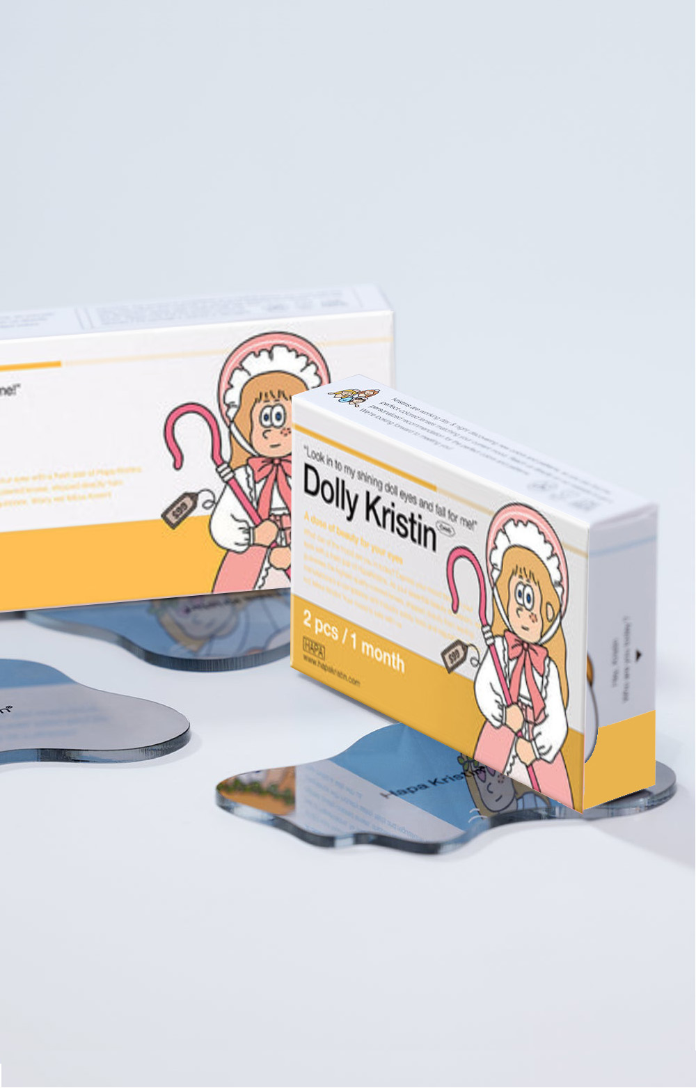 [1-Month] Dolly Kristin Silicone Gray (2pcs)・HapaKristin