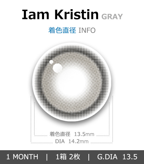 [1-Month] Iam Kristin Silicone GRAY (2 pcs)・HapaKristin4