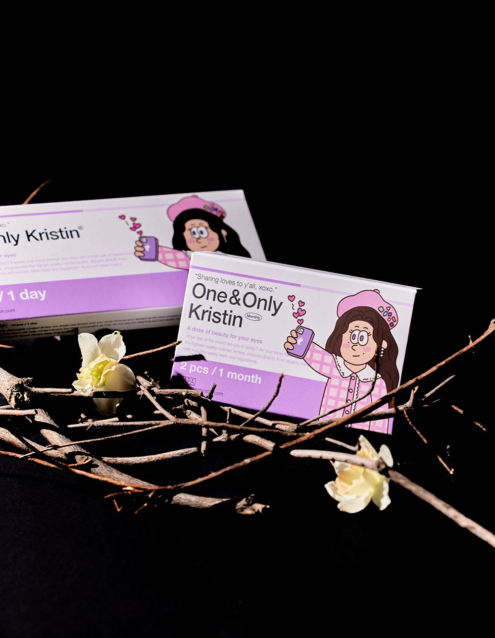 [1-Month] One&Only Kristin Silicone Beige (2pcs)・HapaKristin
