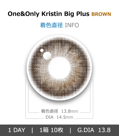 [1-Day] One&Only Kristin Big Plus Brown (10pcs)・HapaKristin4