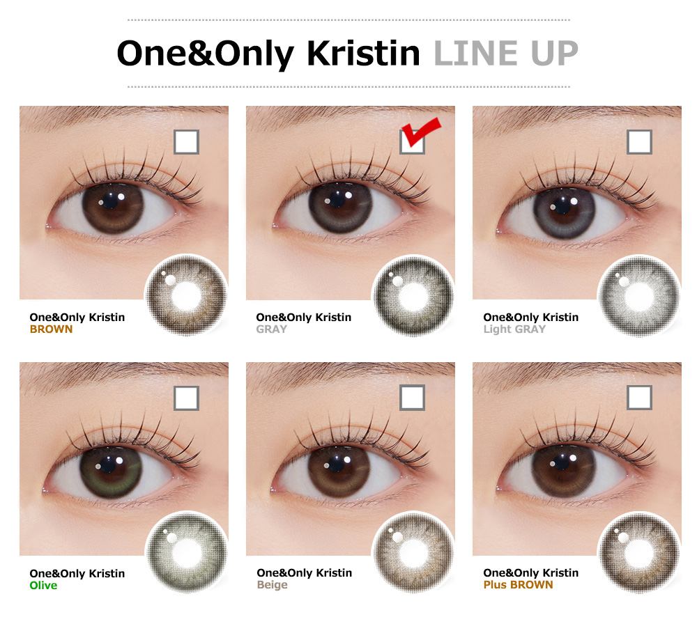 [1-Month] One&amp;Only Kristin Silicone Gray (2pcs)・HapaKristin