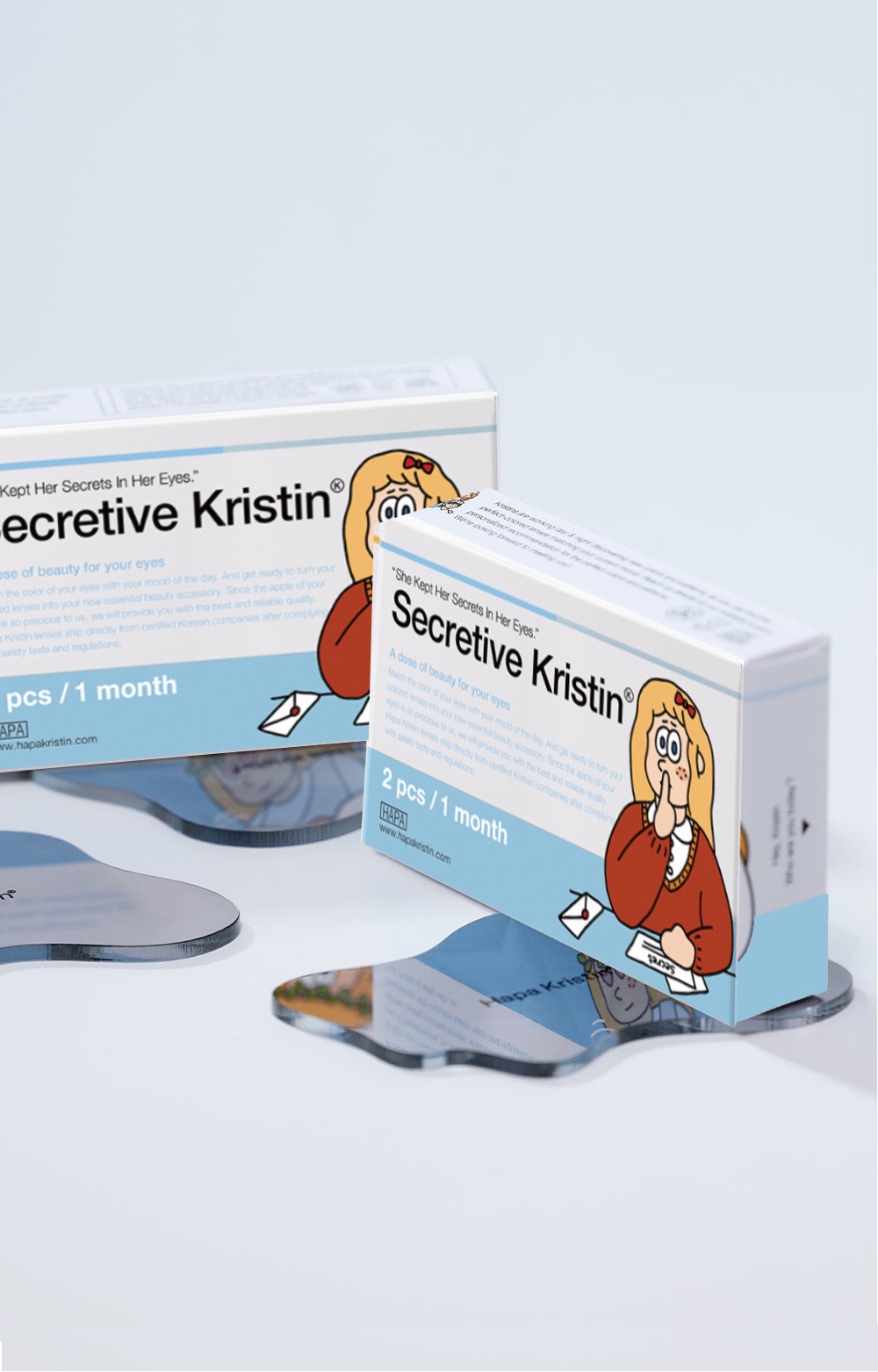 [1-Month] Secretive Kristin Silicone Plus Black (2pcs)・HapaKristin