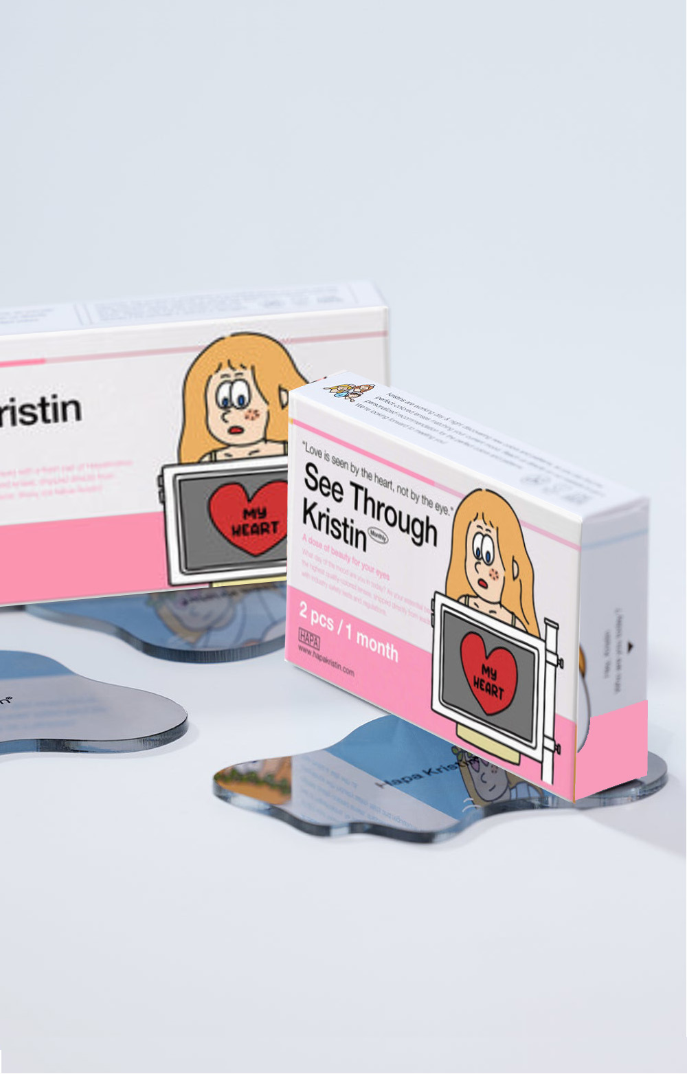 [1-Month] See Through Kristin Silicone Choco (2pcs)・HapaKristin