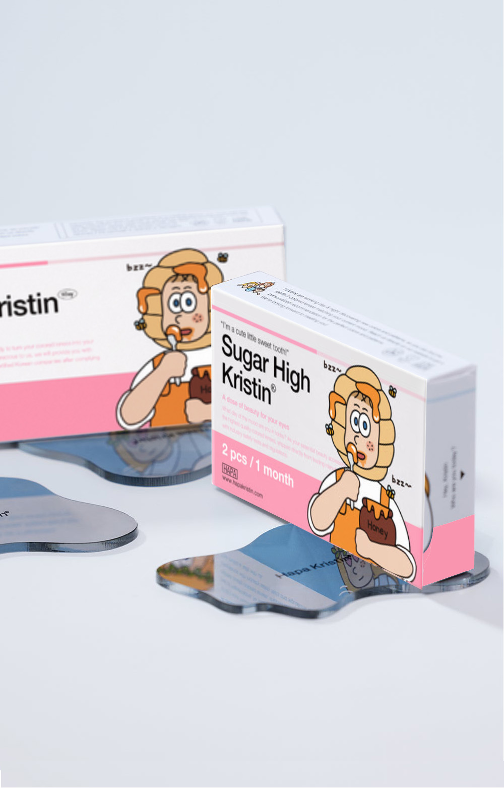 [1-Month] Sugar High Kristin Beige (2pcs)・HapaKristin