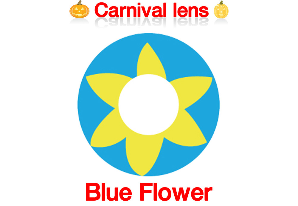 [Cosplay/6-Month] Blue Flower - Crazy-001 (2pcs)