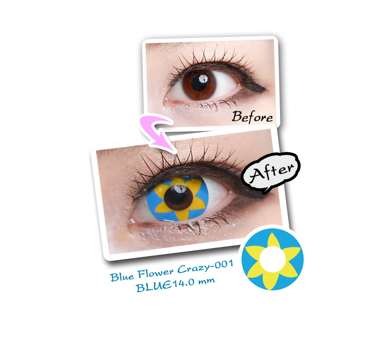 [Cosplay/6-Month] Blue Flower - Crazy-001 (2pcs)