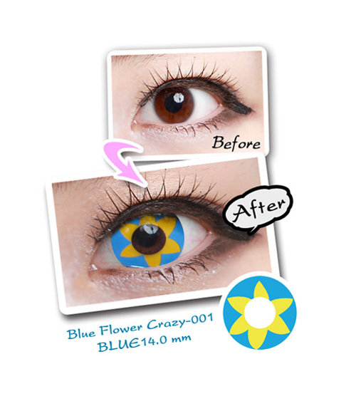 [Cosplay/6-Month] Blue Flower - Crazy-001 (2pcs)