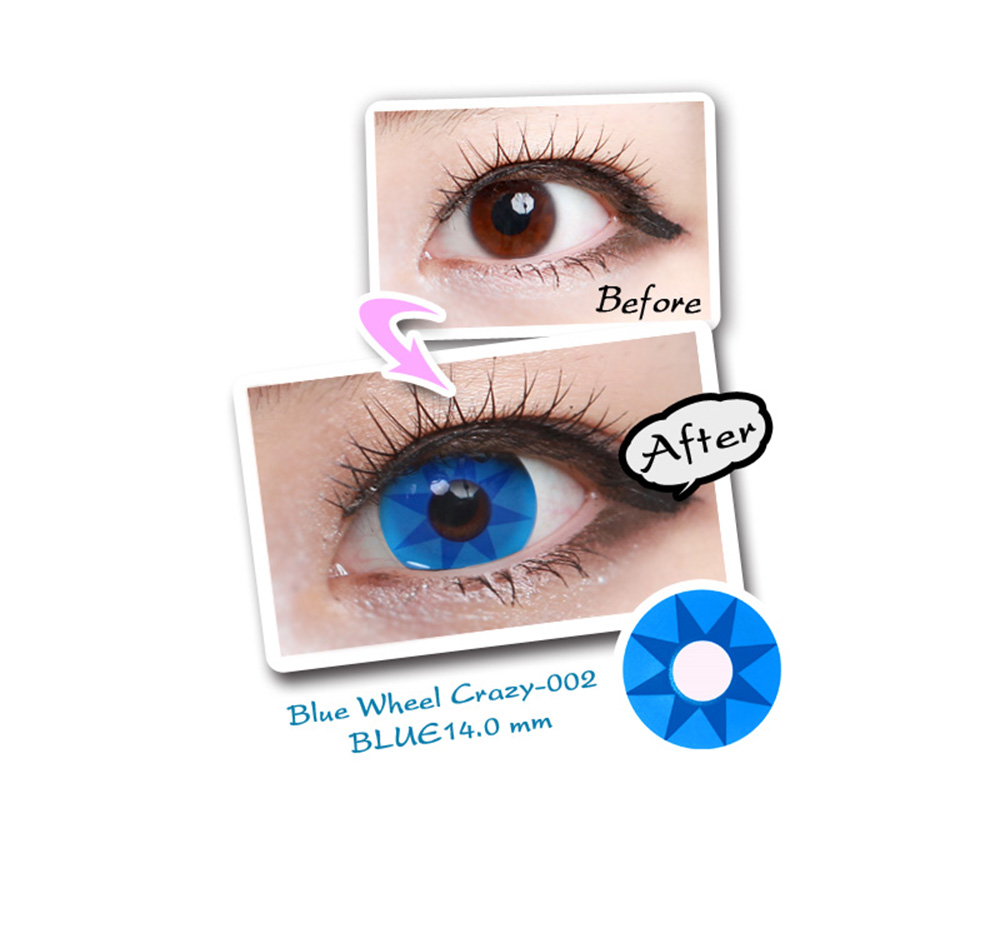 [Cosplay/6-Month] Blue Wheel - Crazy-002 (2pcs)