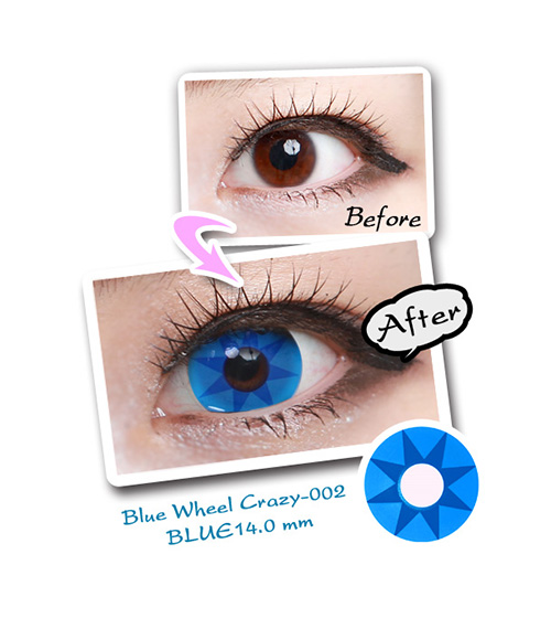 [Cosplay/6-Month] Blue Wheel - Crazy-002 (2pcs)