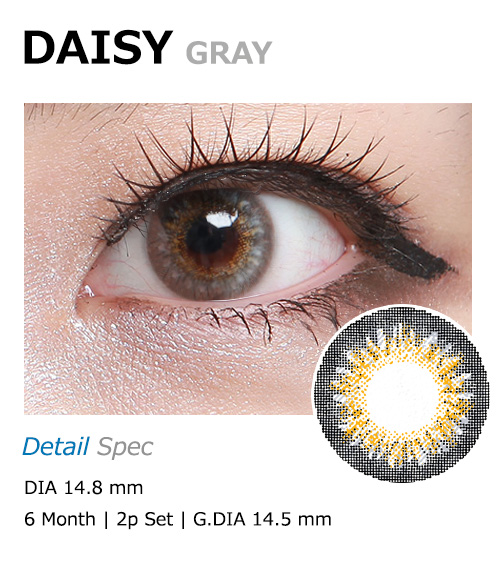 [6-Months] DAISY Gray (2pcs)