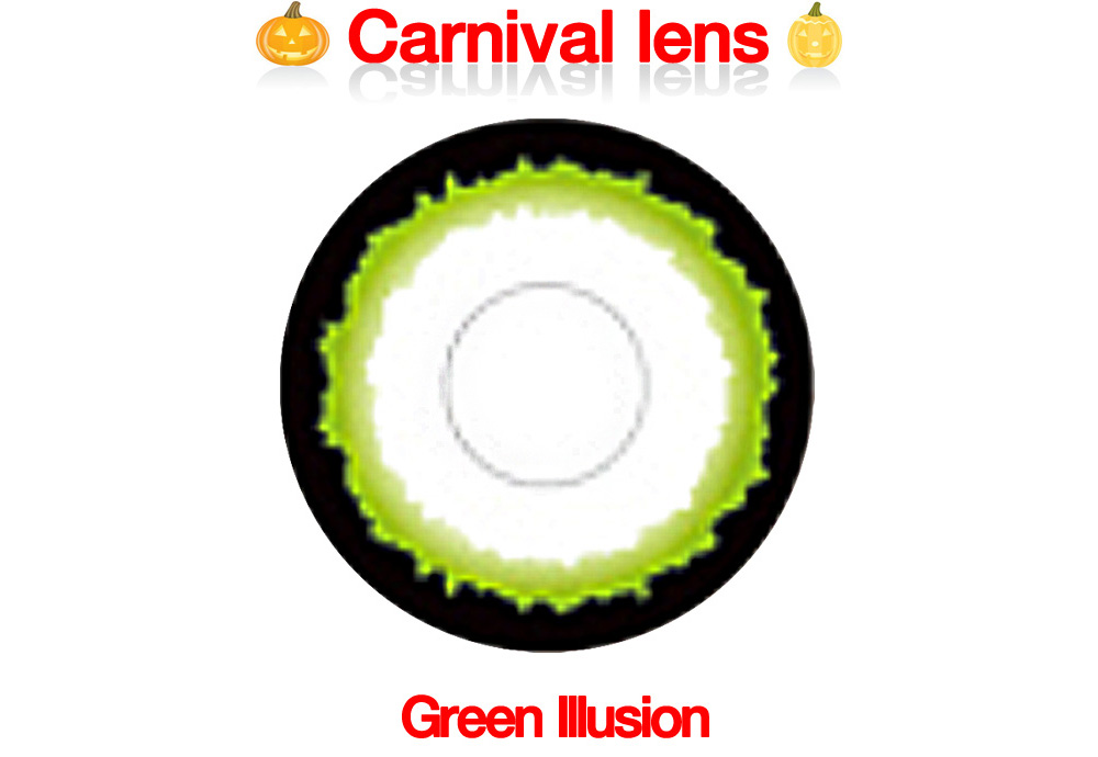 [Cosplay/6-Month] Green Illusion - Crazy-H05 (2pcs)