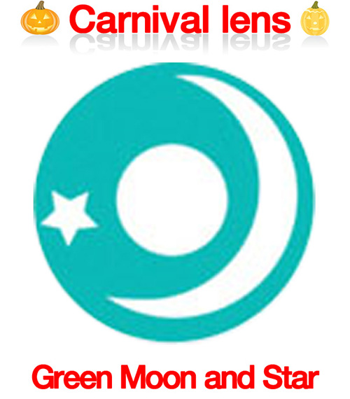 [Cosplay/6-Month] Green Moon and Star - Crazy-064 (2pcs)5