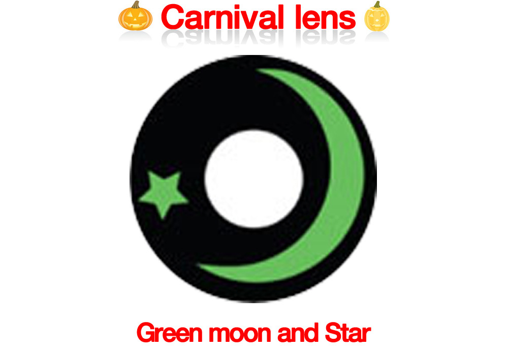 [Cosplay/6-Month] Green moon Star - Crazy-080 (2pcs)