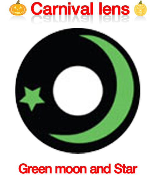 [Cosplay/6-Month] Green moon Star - Crazy-080 (2pcs)