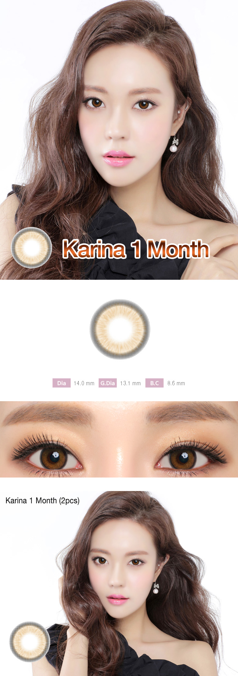 [1-Month] Karina Brown (2pcs)