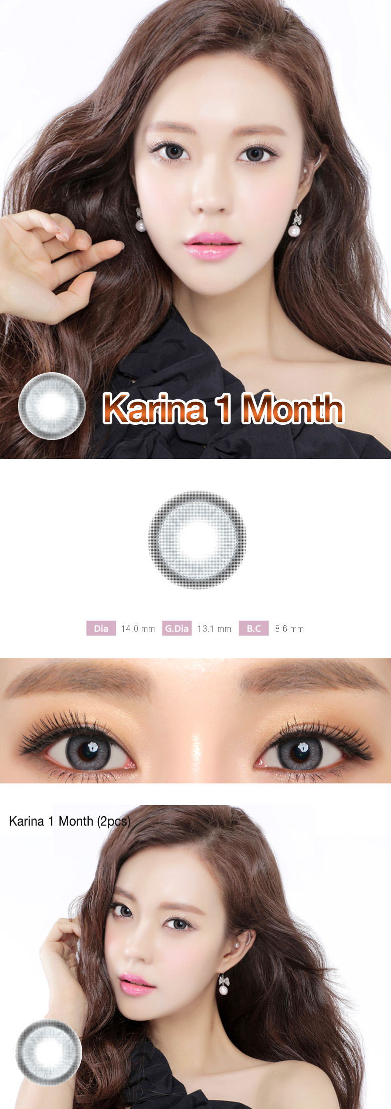 [1-Month] Karina Gray (2pcs)