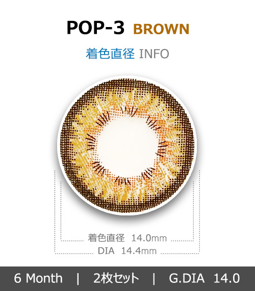 [6-Months] Floral POP-3 Brown (2pcs)4