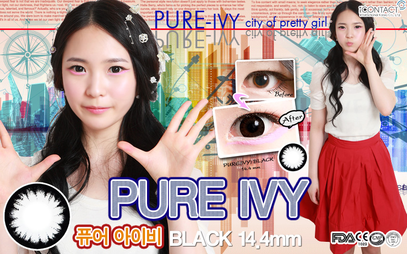 [6-Months] PURE IVY Black (2pcs)