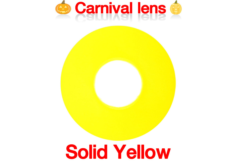 [Cosplay/6-Month] Solid Yellow - Crazy-005 (2pcs)