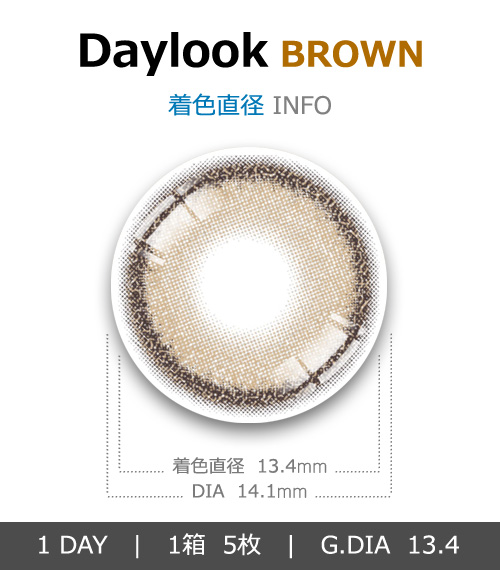 [1-Day] Daylook Brown (5pcs)4