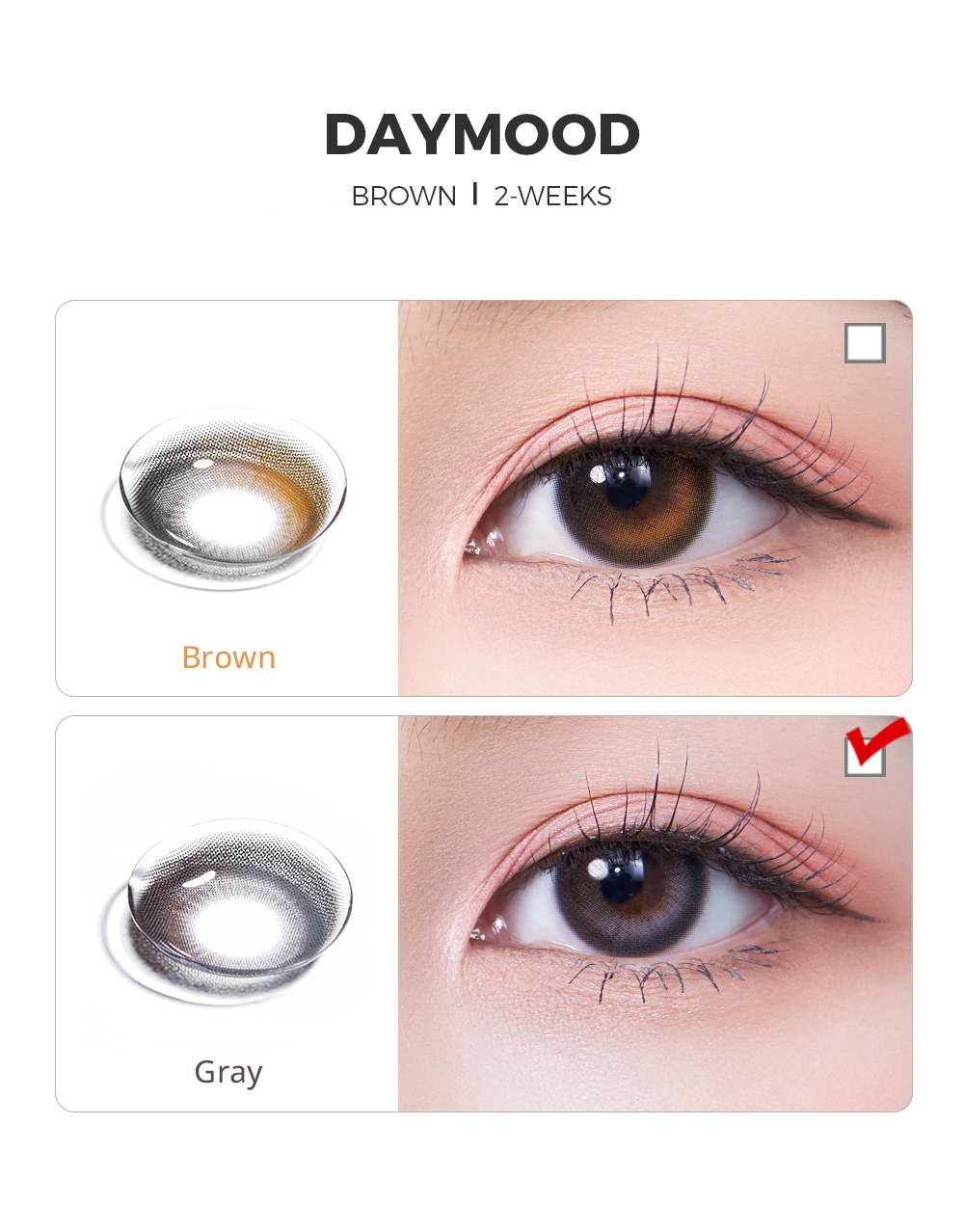 [2-Weeks] Day Mood Gray (2pcs)