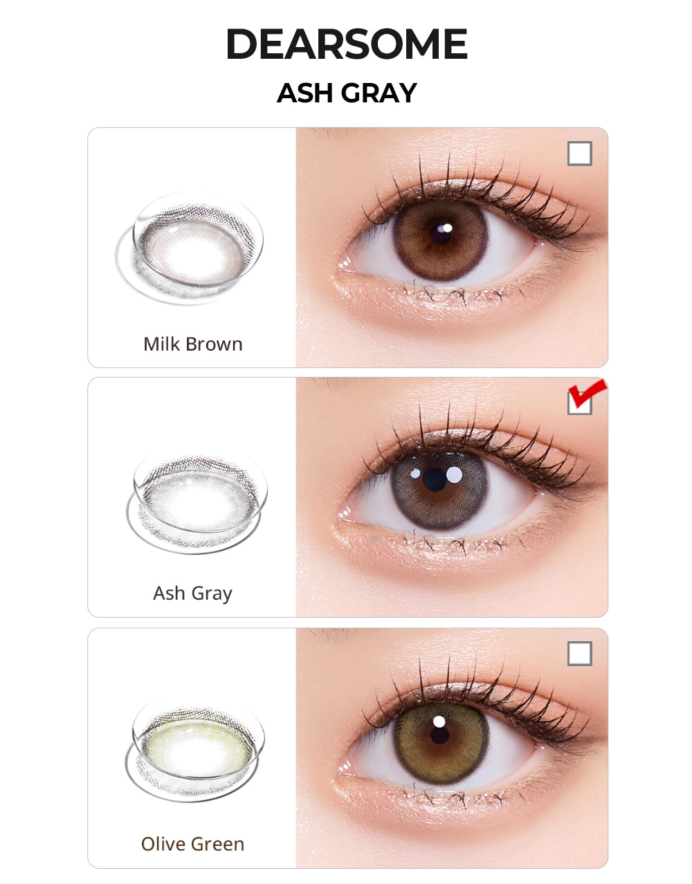 [2-Weeks] Dearsome Ash Gray (2pcs)