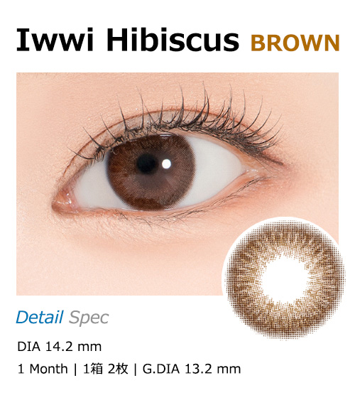 [1-Month] Iwwi Hibiscus Brown (2pcs)