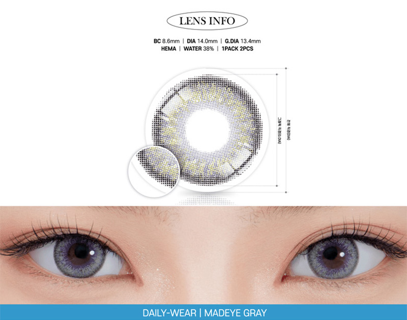 [1-Month] Mad-eye Gray (2pcs)