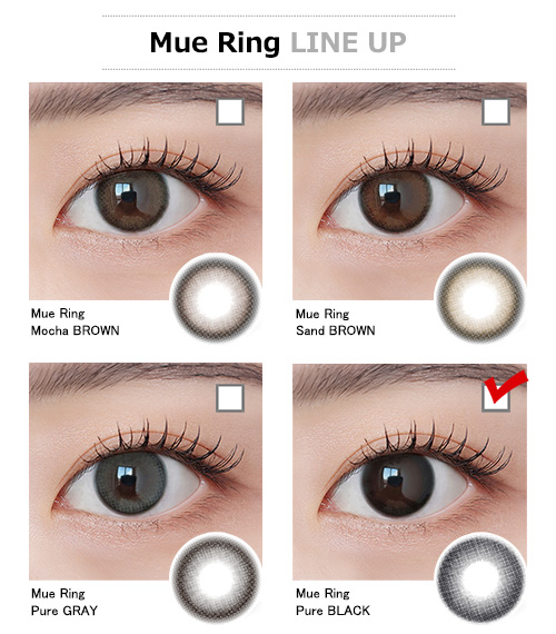 [1 Month] Mue Ring Pure BLACK (2pcs)5
