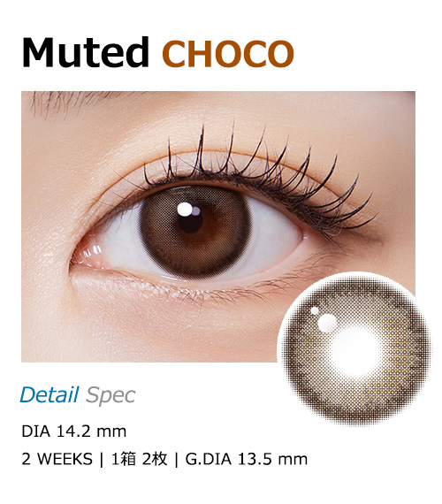 [2-Weeks] Muted Choco (2pcs)