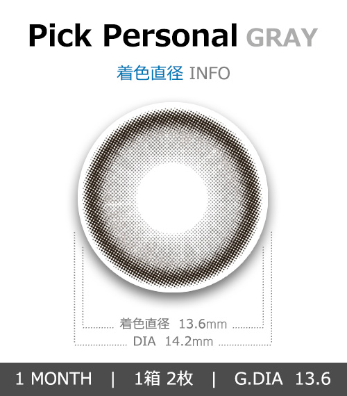 [1 Month] Pick Personal GRAY (2pcs)4