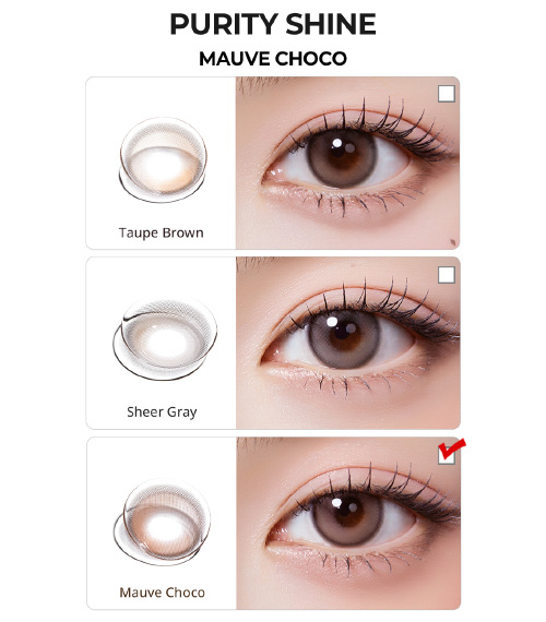 [2-Weeks] Purity Shine Mauve Choco (2pcs)5