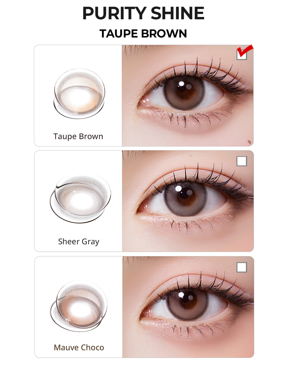 [2-Weeks] Purity Shine Sheer Gray (2pcs)