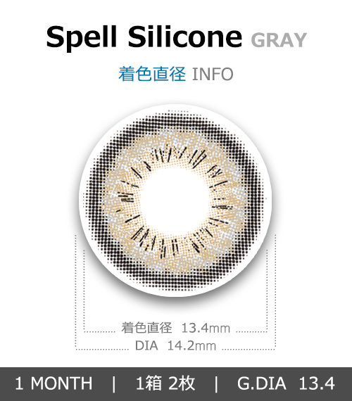 [1-Month] Spell Silicone Gray (2pcs)4