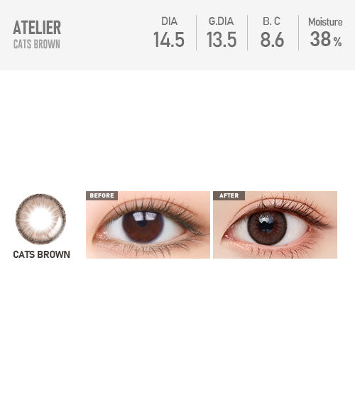 [Toric/Select Period] Torica Pearl Cats Choco Brown5