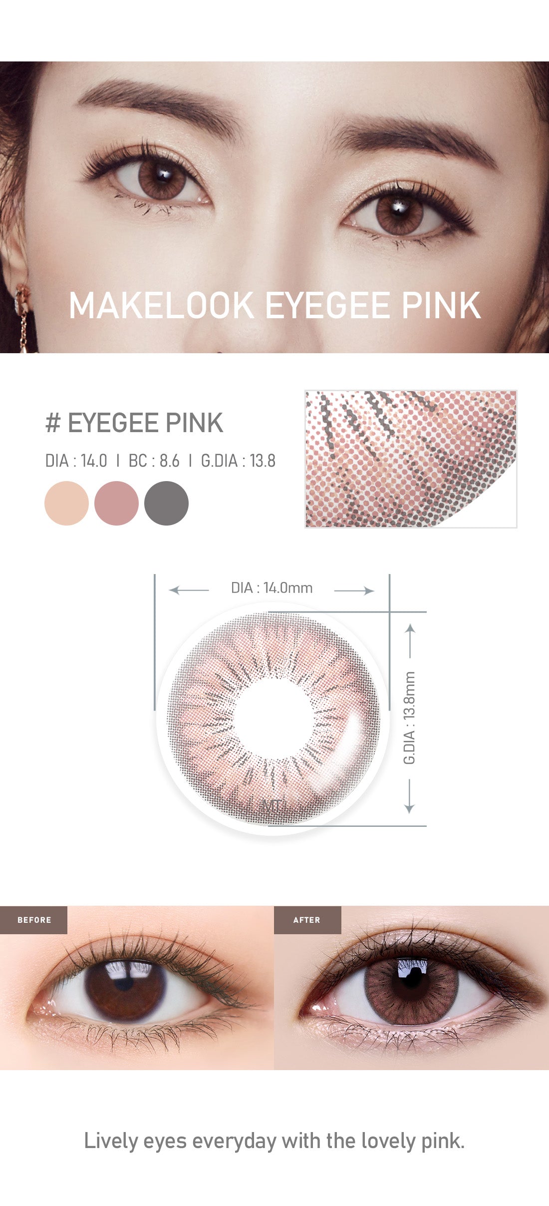 [Toric/Select Period] Torica Eyegee Pink