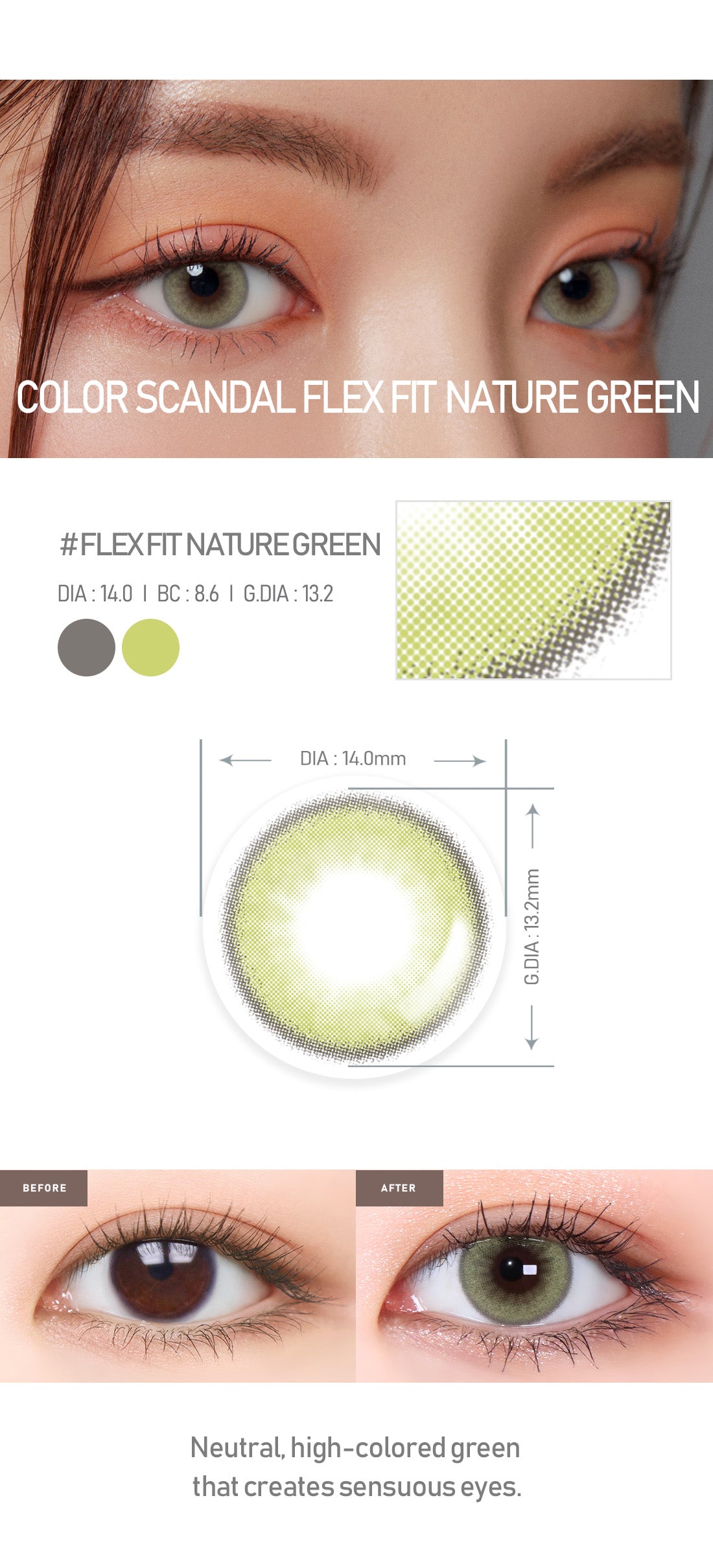 [Toric/Select Period] Torica Flexfit Nature Green