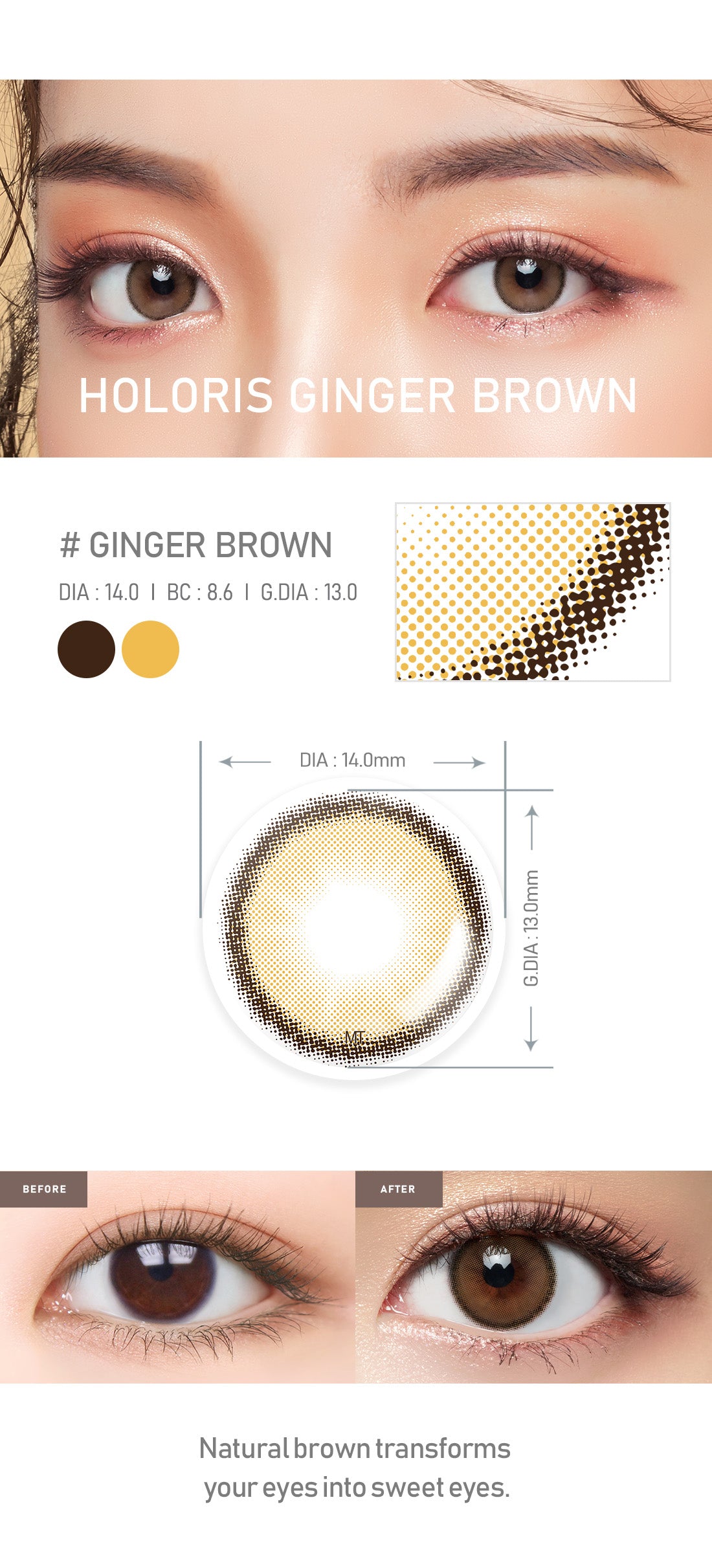 [Toric/Select Period] Torica Ginger Brown