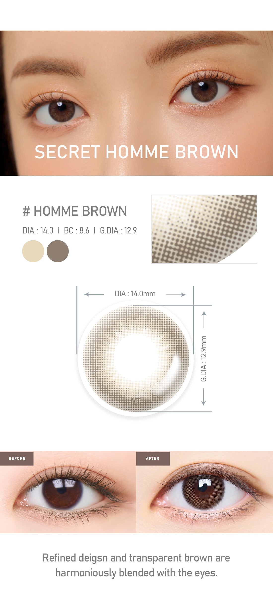 [Select Period] Torica Homme Brown