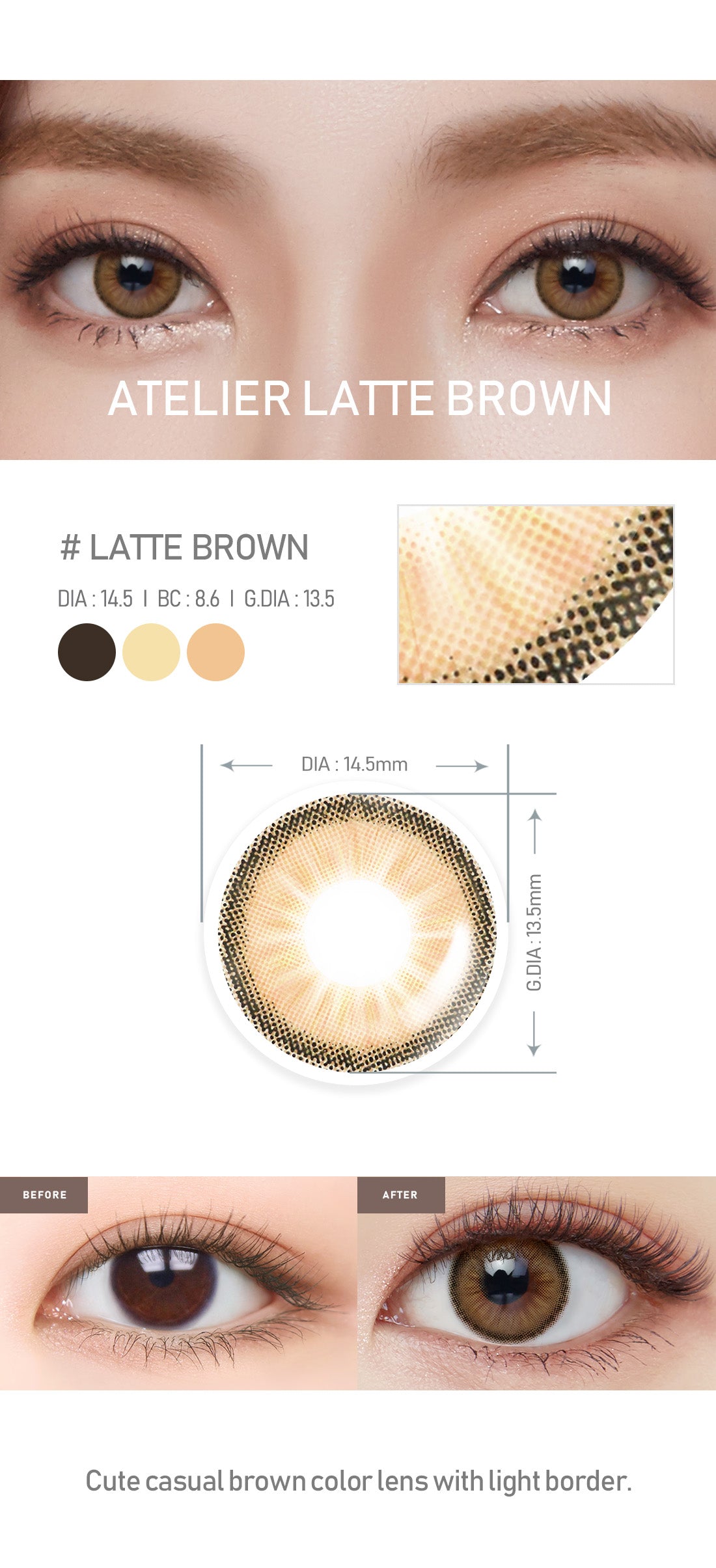 [Toric/Select Period] Torica Latte Brown