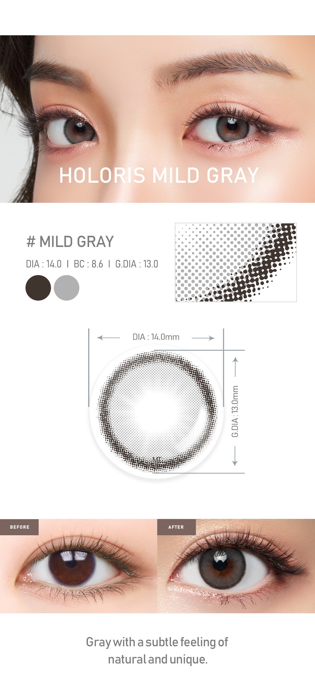 [Toric/Select Period] Torica Mild Gray