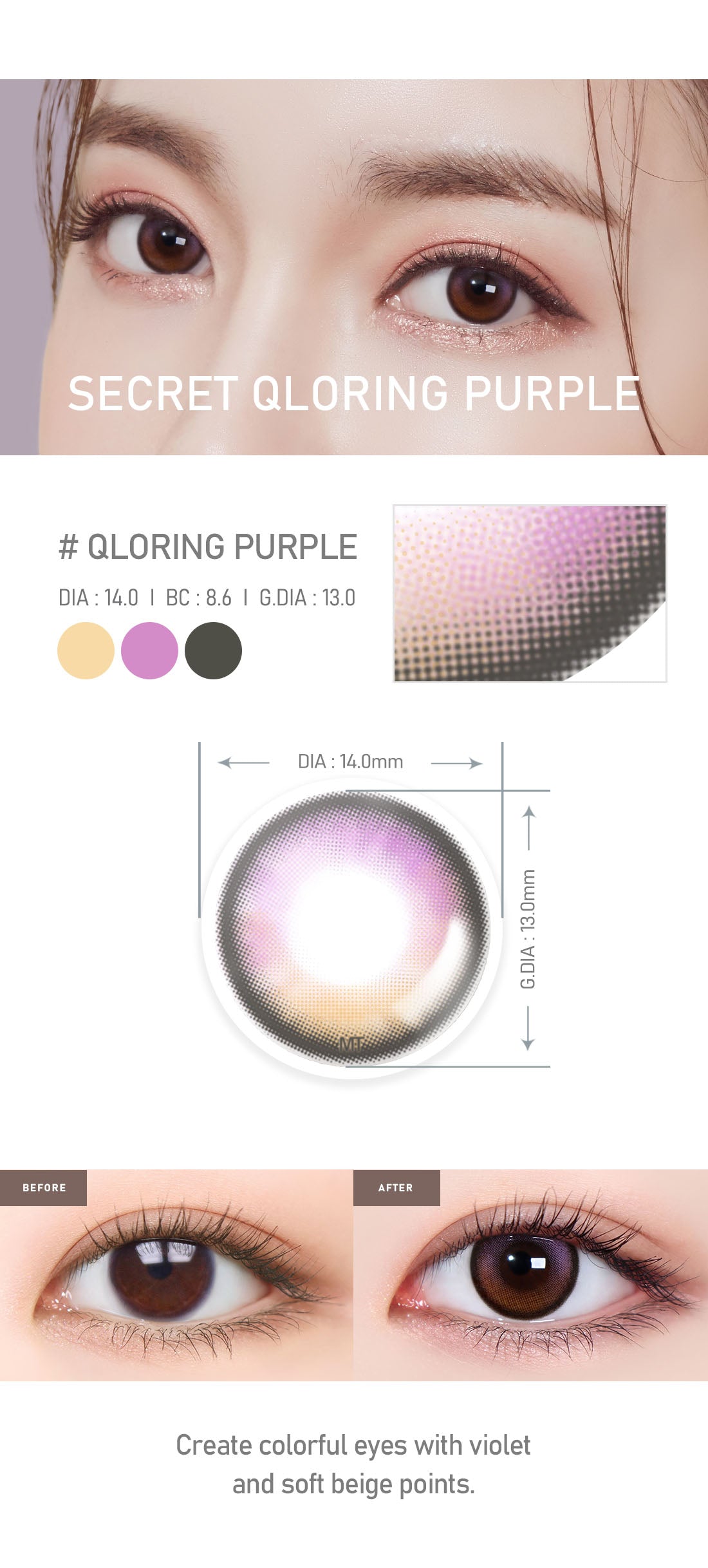 [Toric/Select Period] Torica Qloring Purple