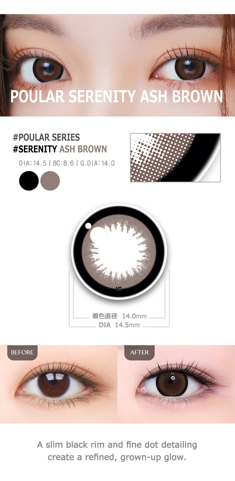 [Select Period] Torica Serenity Ash Brown