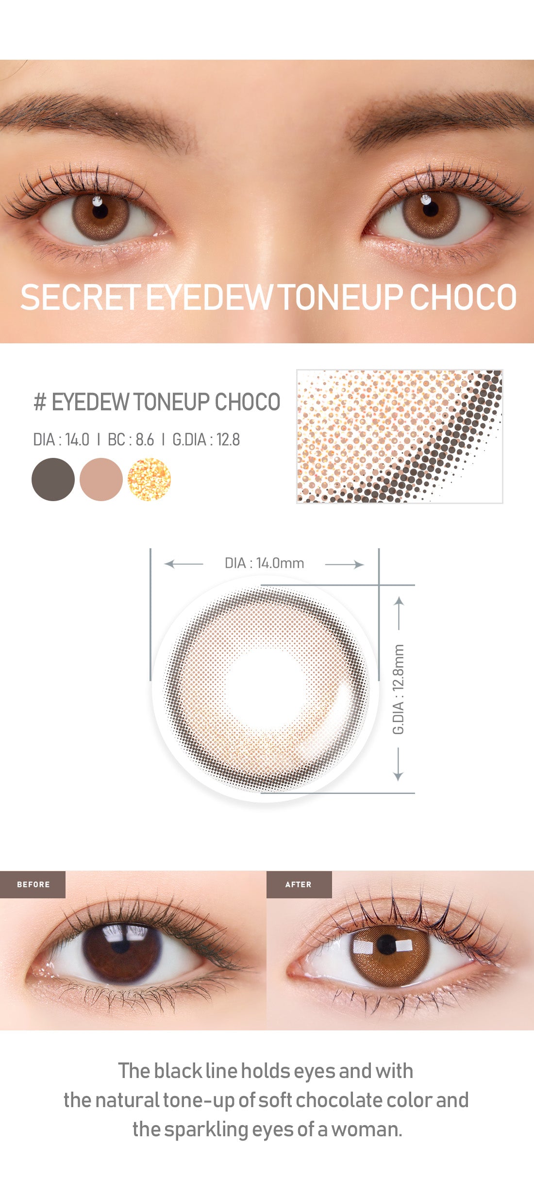 [Toric/Select Period] Torica Toneup Pearl Choco