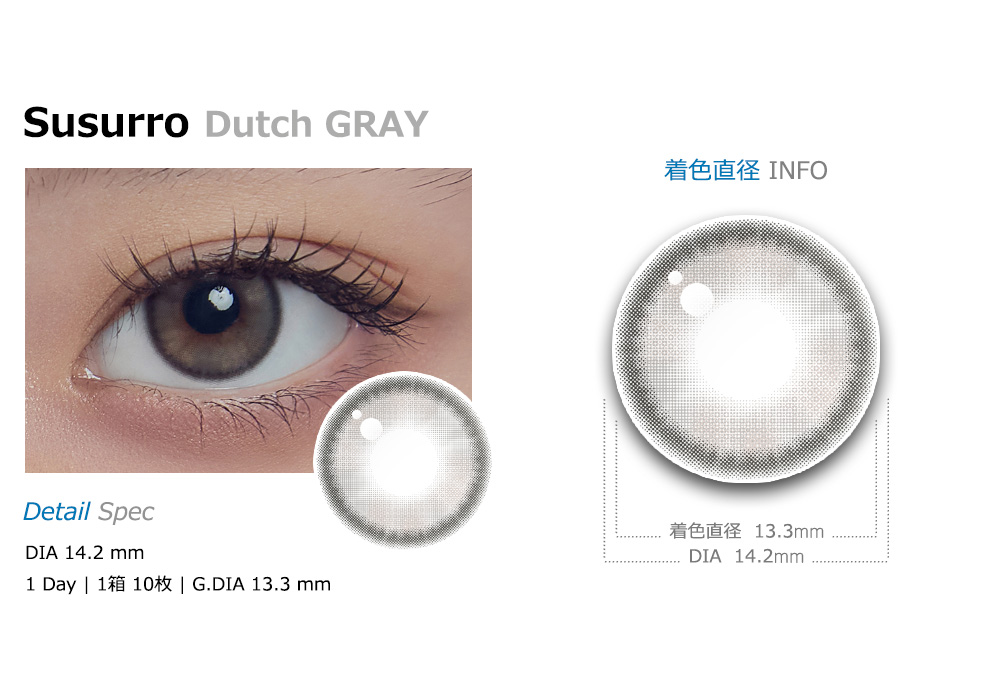 [1-Day] Susurro Dutch Gray Silicone (10pcs)