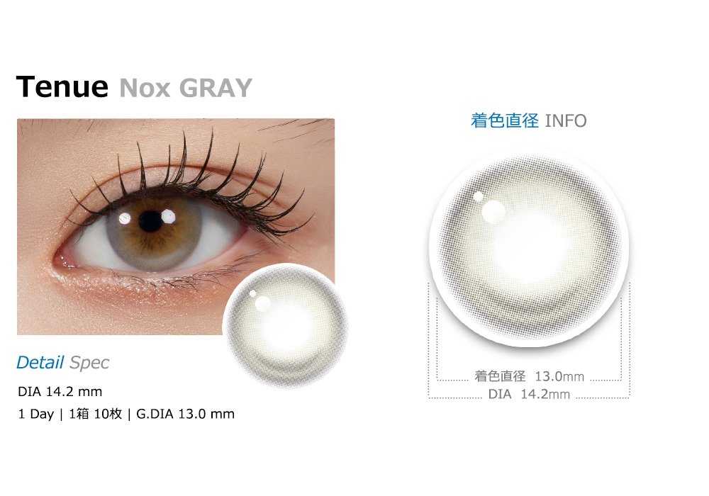 [1-Day] Tenue Brisa Gray Silicone (10pcs)